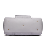 Three Little Tots Weekender Travel Bag Stone Grey, another angle