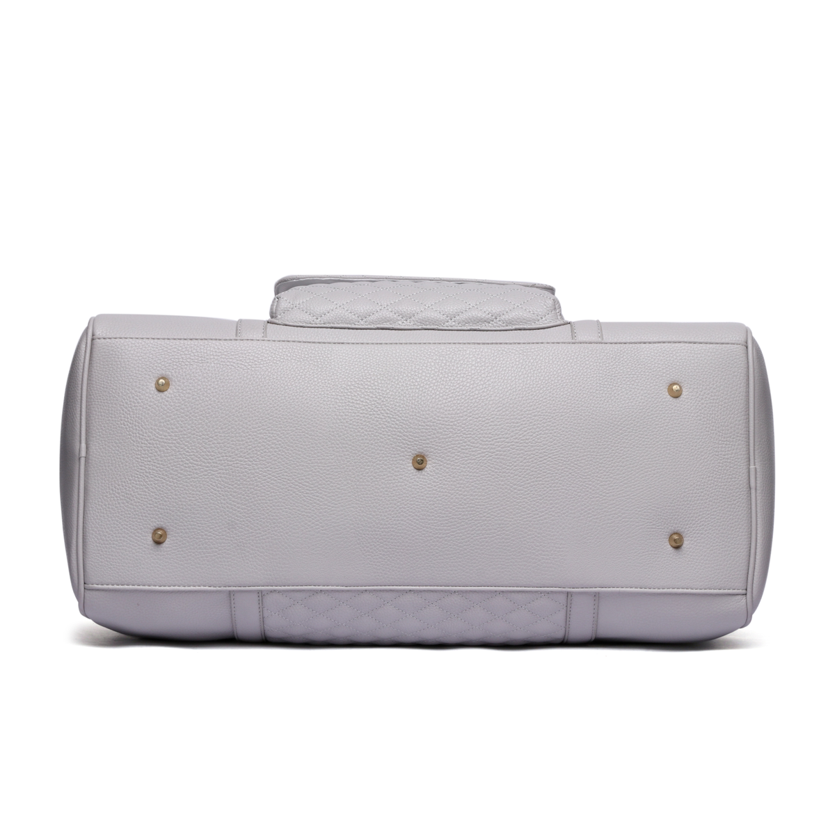 Three Little Tots Weekender Travel Bag Stone Grey, another angle