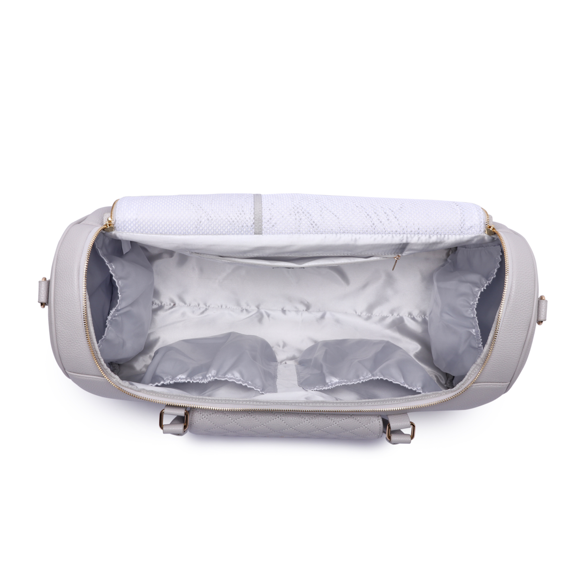 Three Little Tots Weekender Travel Bag Stone Grey, additional product photo