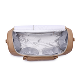 Three Little Tots Weekender Travel Bag Latte Brown, alternate angle