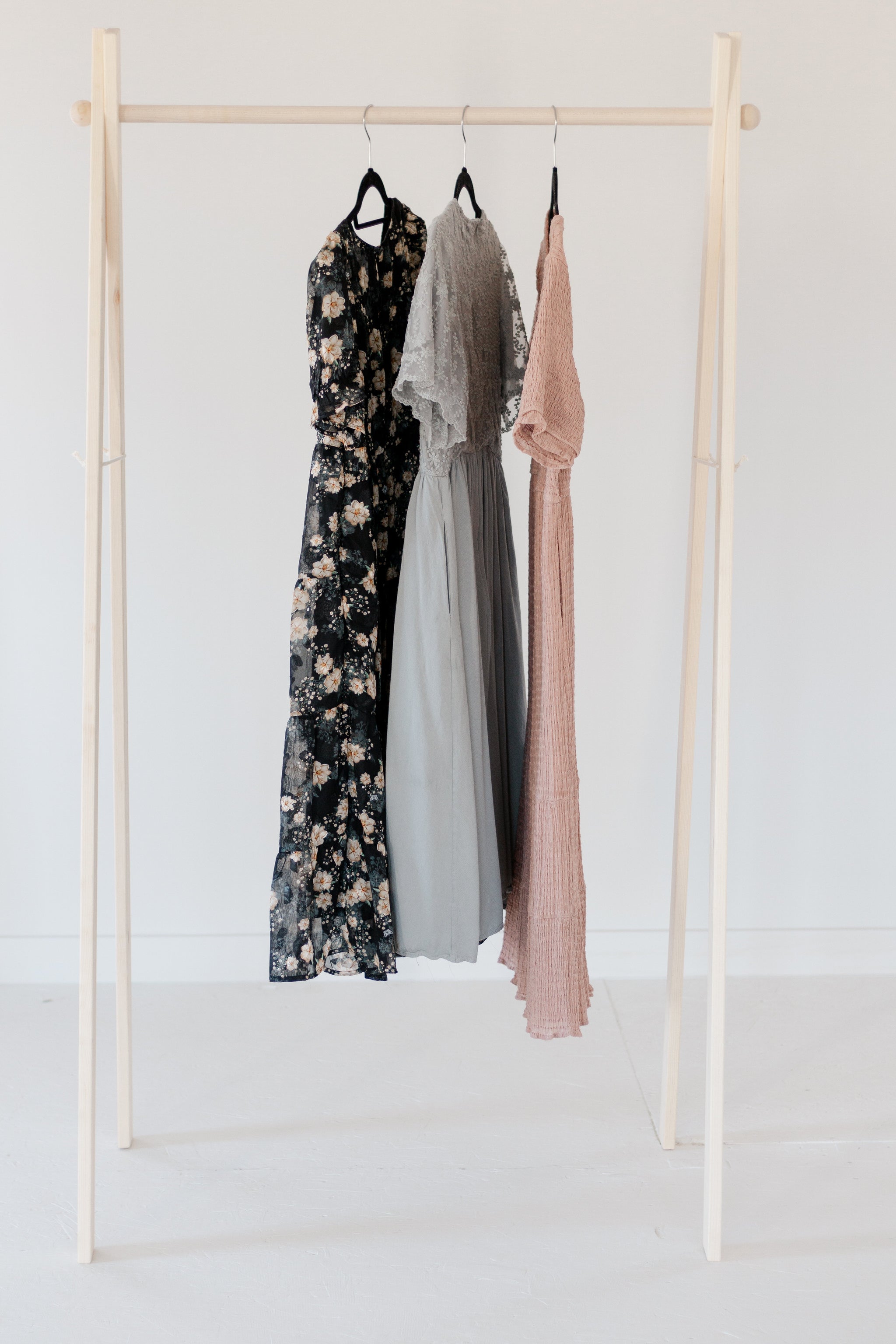 Large Wooden Clothing Rack