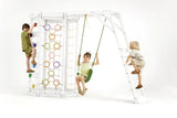 Three Little Tots Hawthorn XL Octagon Outdoor Jungle Gym - White, alternate angle