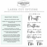 Personalized Custom Nursery Name Wooden Sign