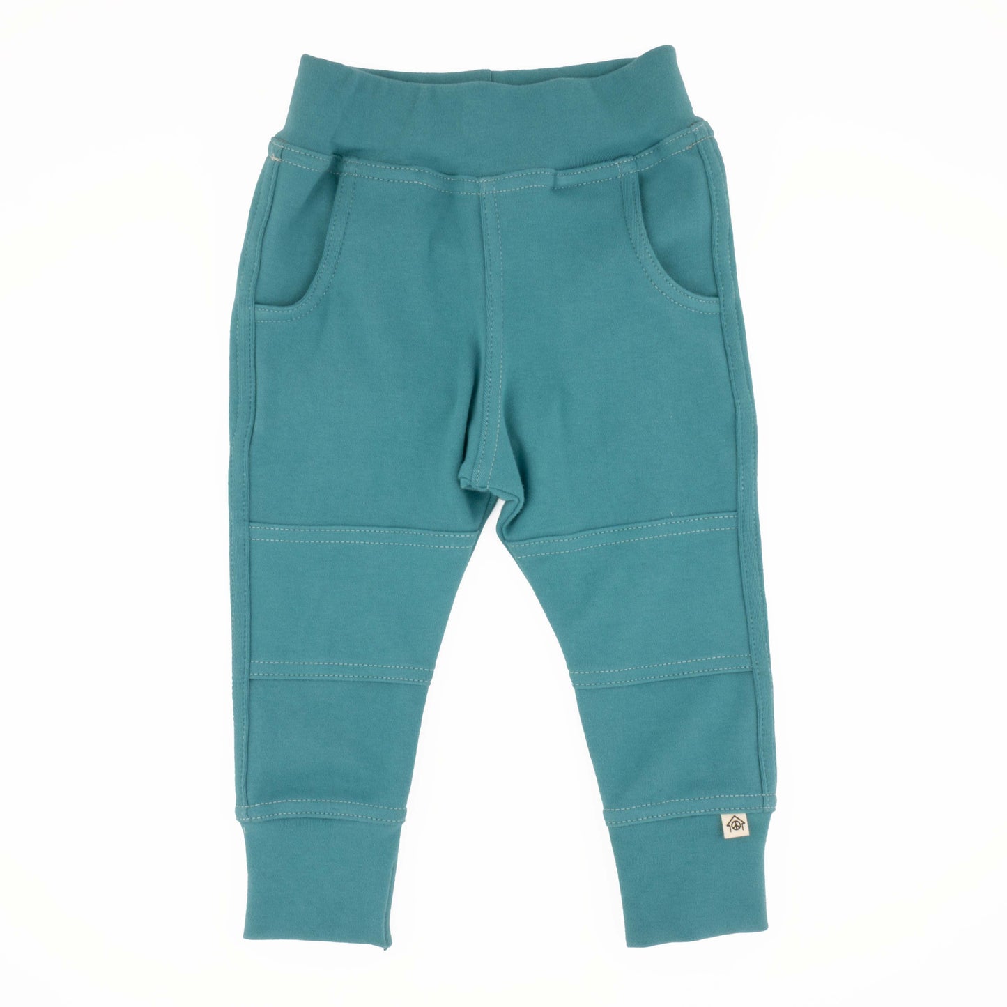 Three Little Tots Big Kid Simple Joggers, in Jade