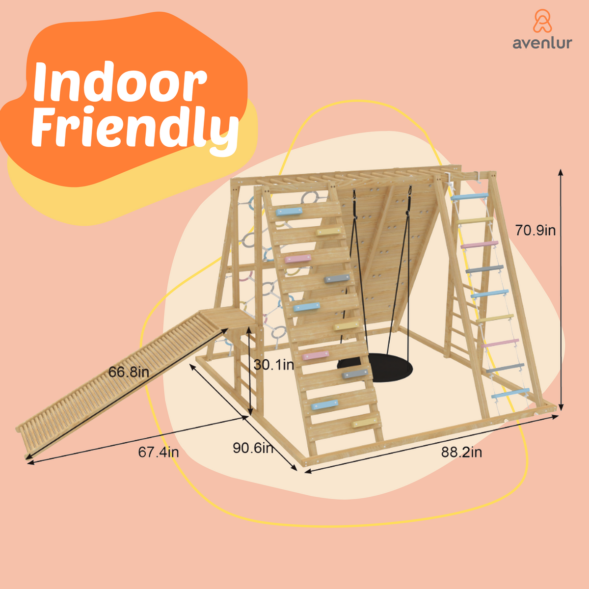 Three Little Tots Sweetgum Indoor Sensory Playset Jumbo, alternate angle