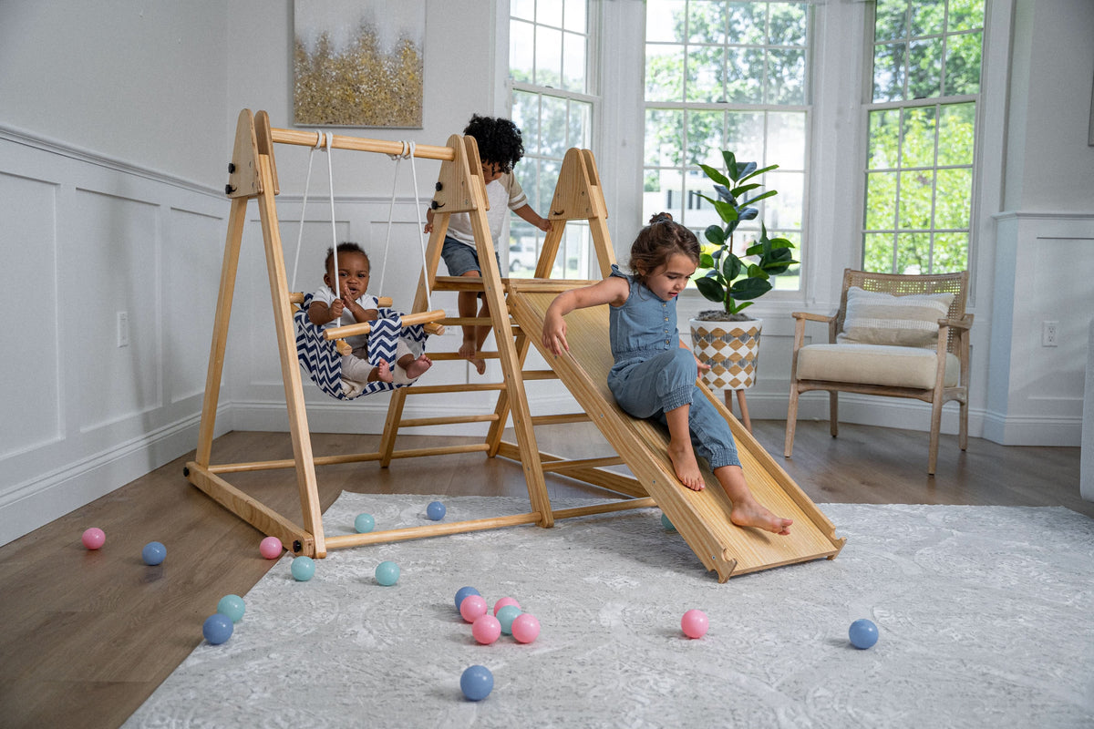 Three Little Tots Juniper Toddler Climber and Swing Foldable