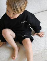 Three Little Tots Kingdom Club Black Kids Crewneck, additional view
