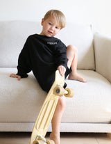 Three Little Tots Kingdom Club Black Kids Crewneck, extra product detail