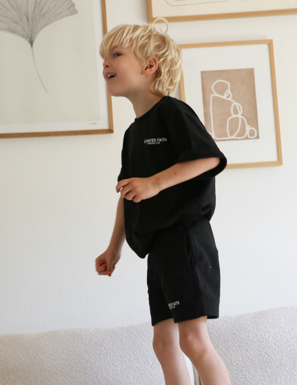 Three Little Tots Kingdom Club Black Kids Tee, second additional photo