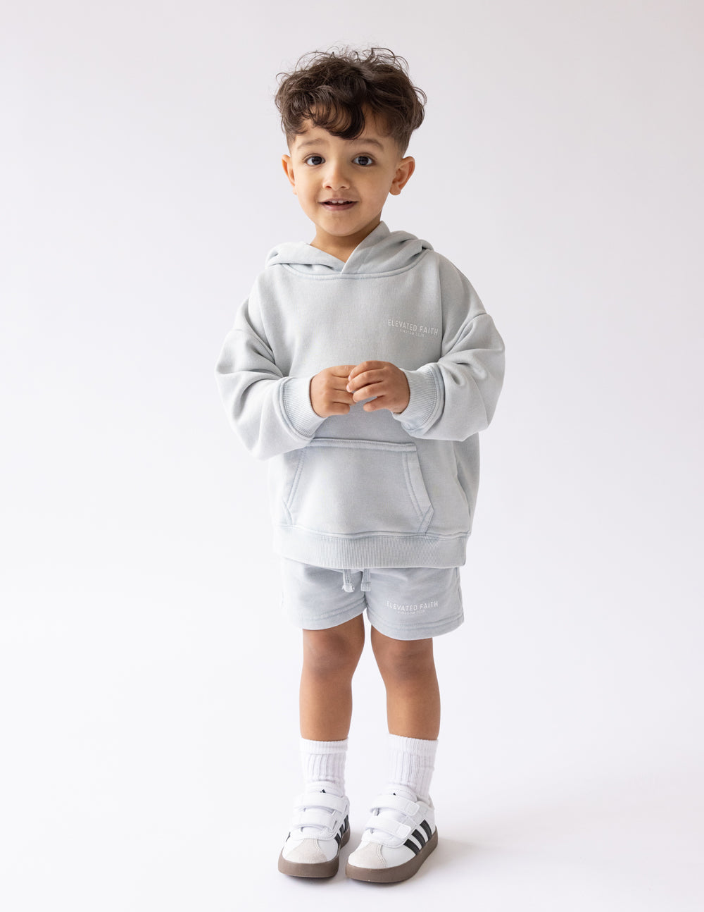 Three Little Tots Kingdom Club Blue Kids Hoodie