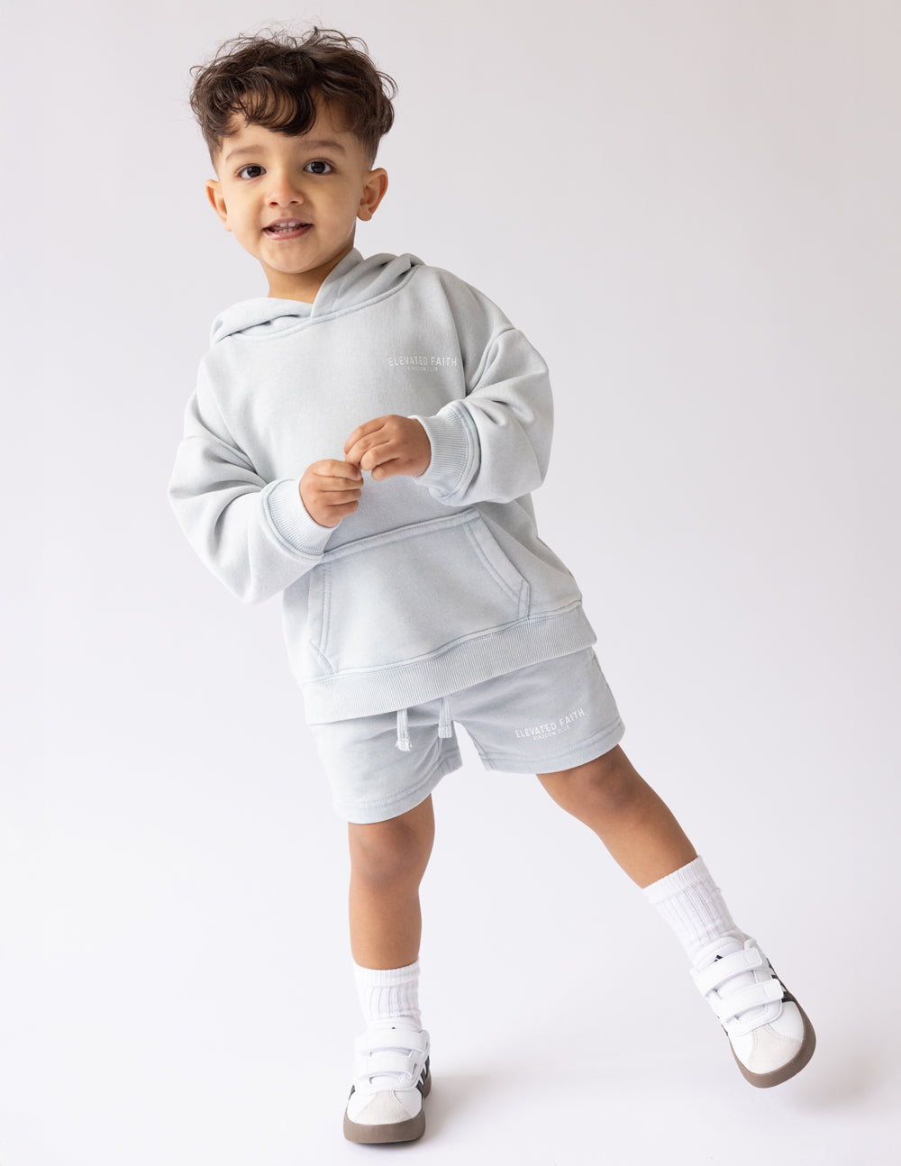 Three Little Tots Kingdom Club Blue Kids Hoodie, extra product detail