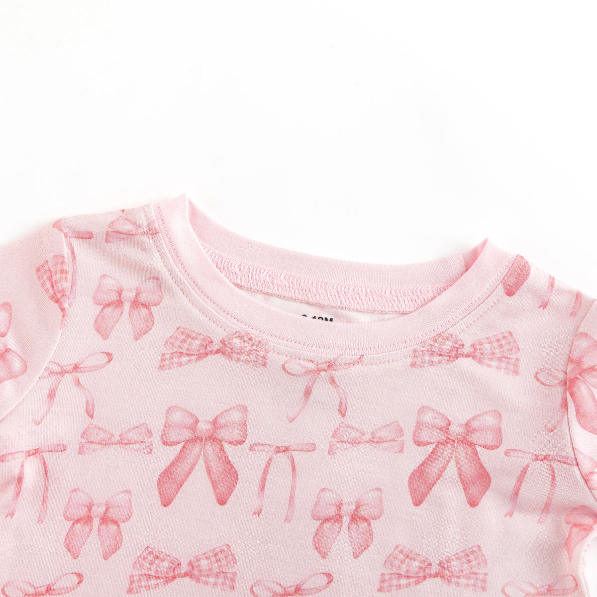 Three Little Tots Pink Bows, alternate angle