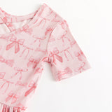 Three Little Tots Pink Bows Twirl Dress, additional view
