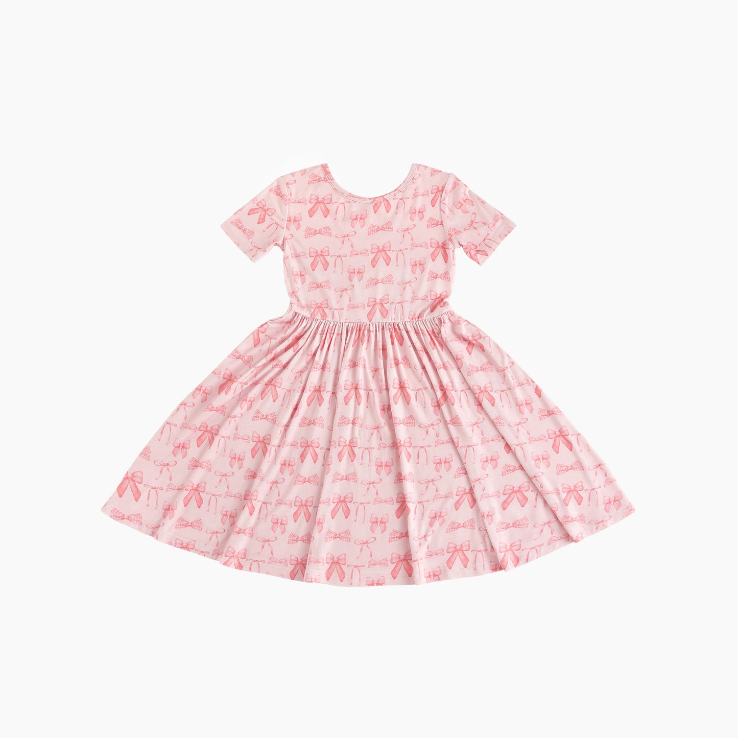 Three Little Tots Pink Bows Twirl Dress, supplementary photo