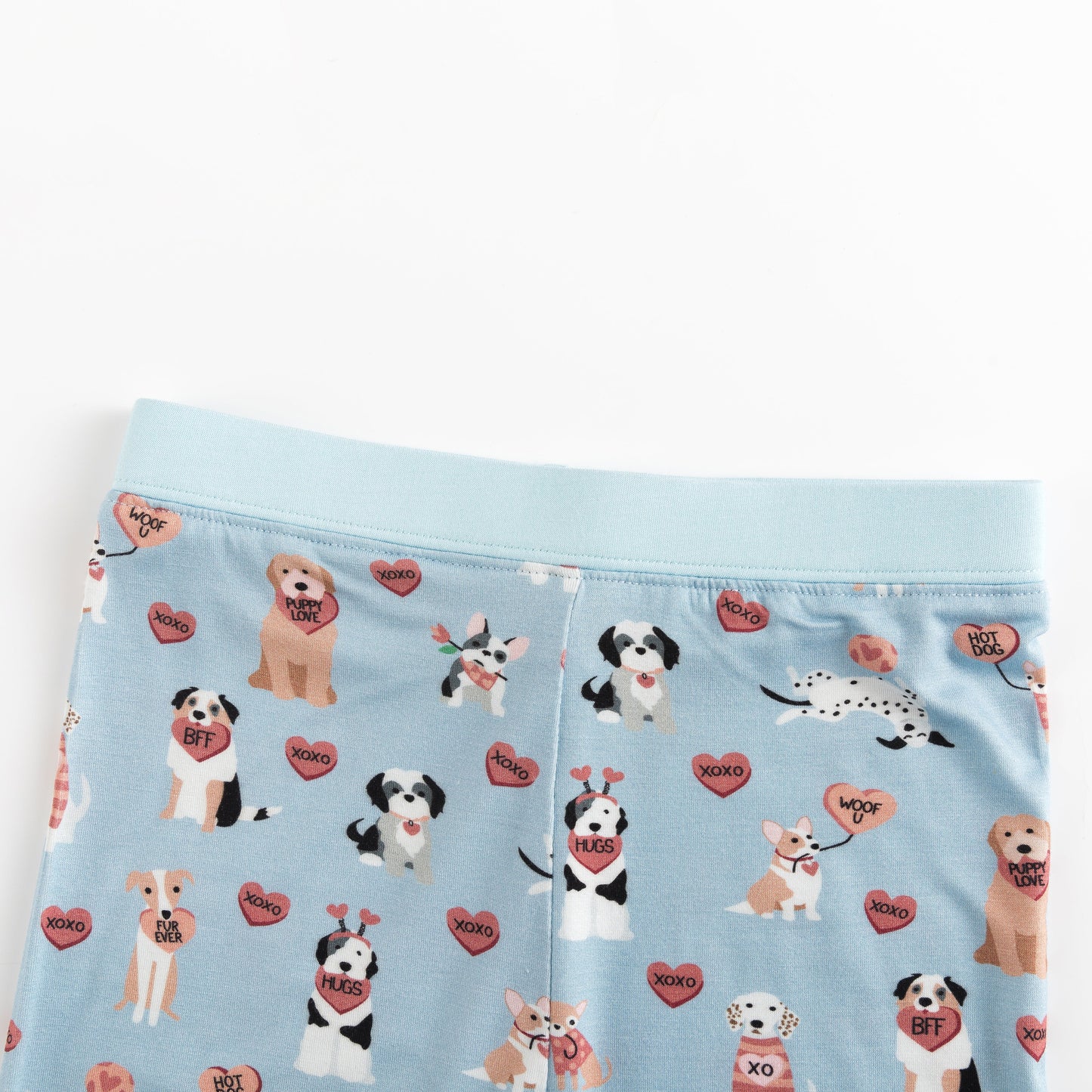 Three Little Tots Pups and Kisses Long Sleeve PJ - Blue, additional view