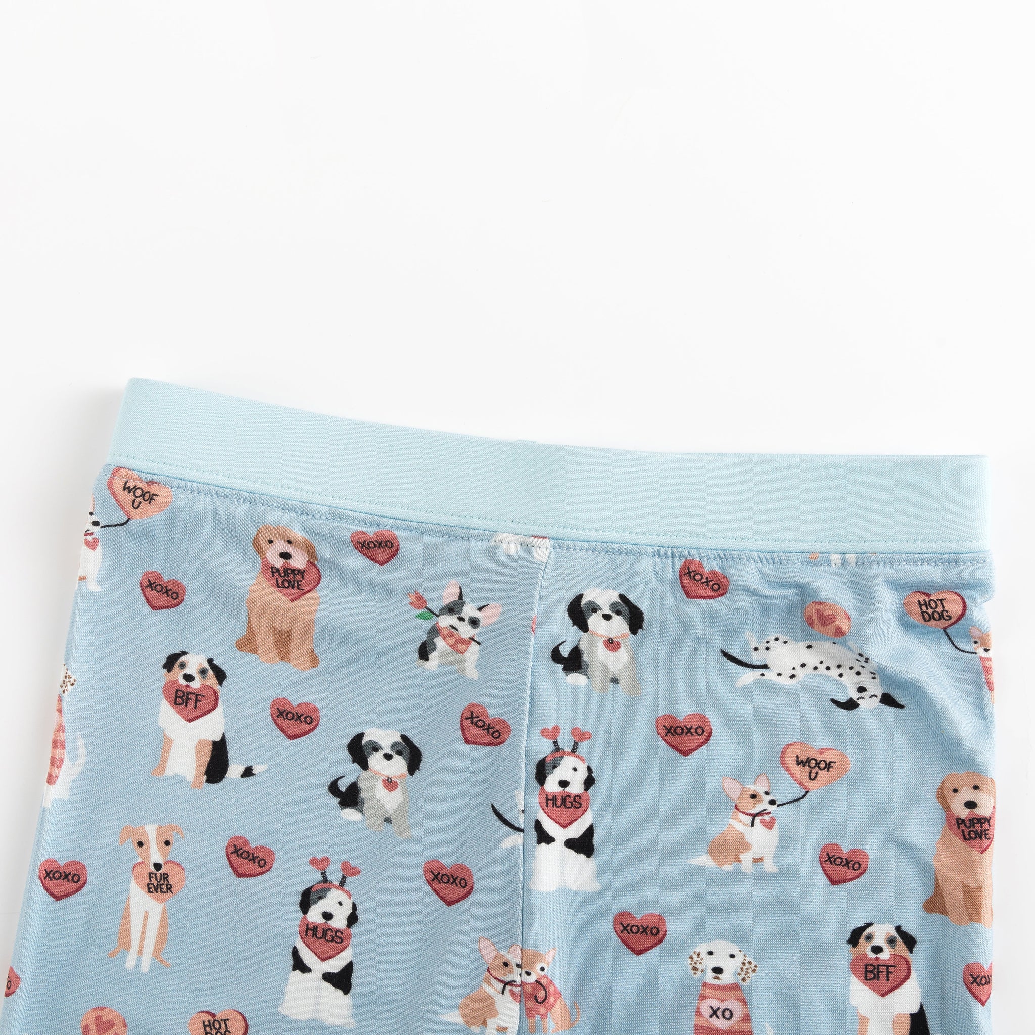 Three Little Tots Pups and Kisses Long Sleeve PJ - Blue, additional view