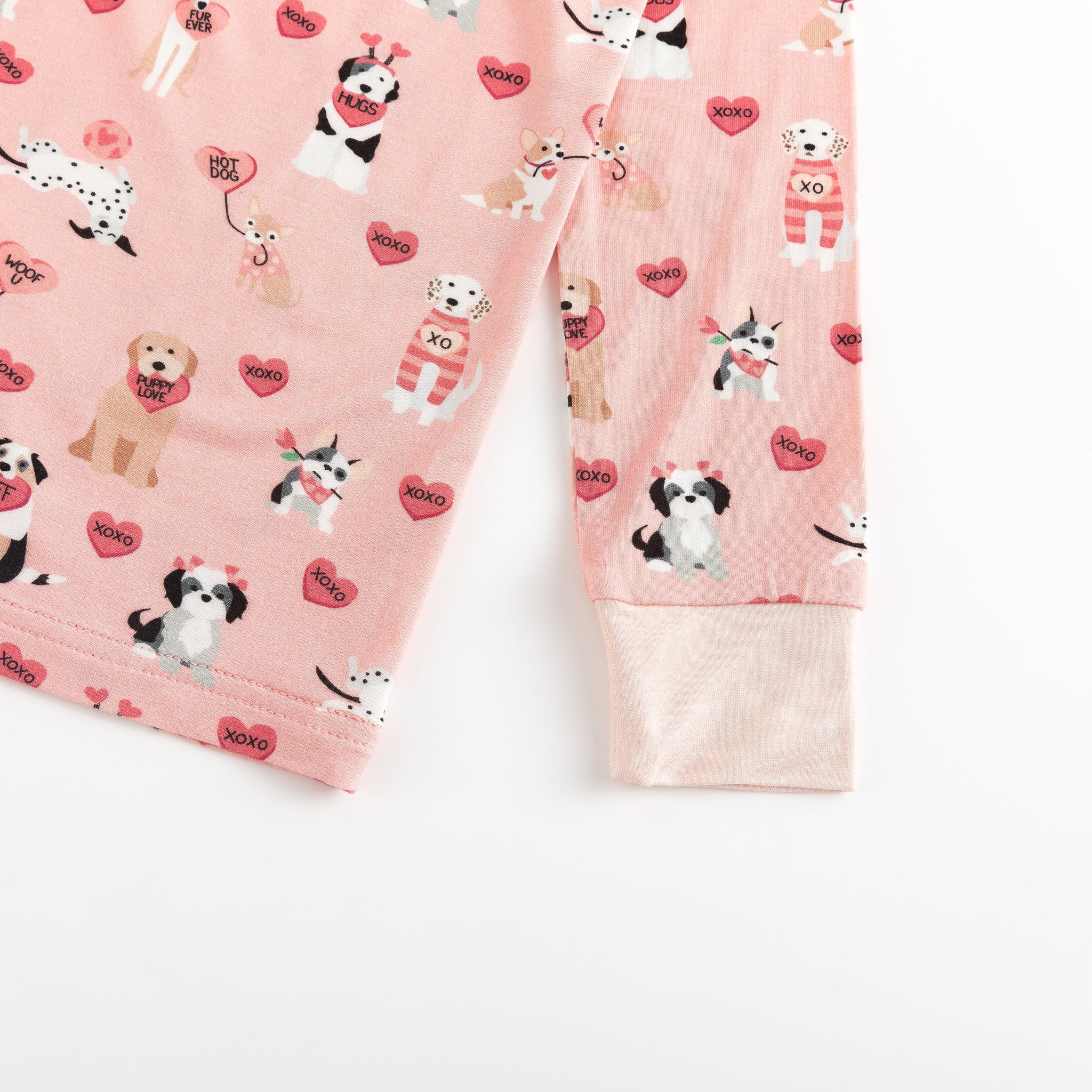 Three Little Tots Pups and Kisses Women's PJ - Pink, additional product photo