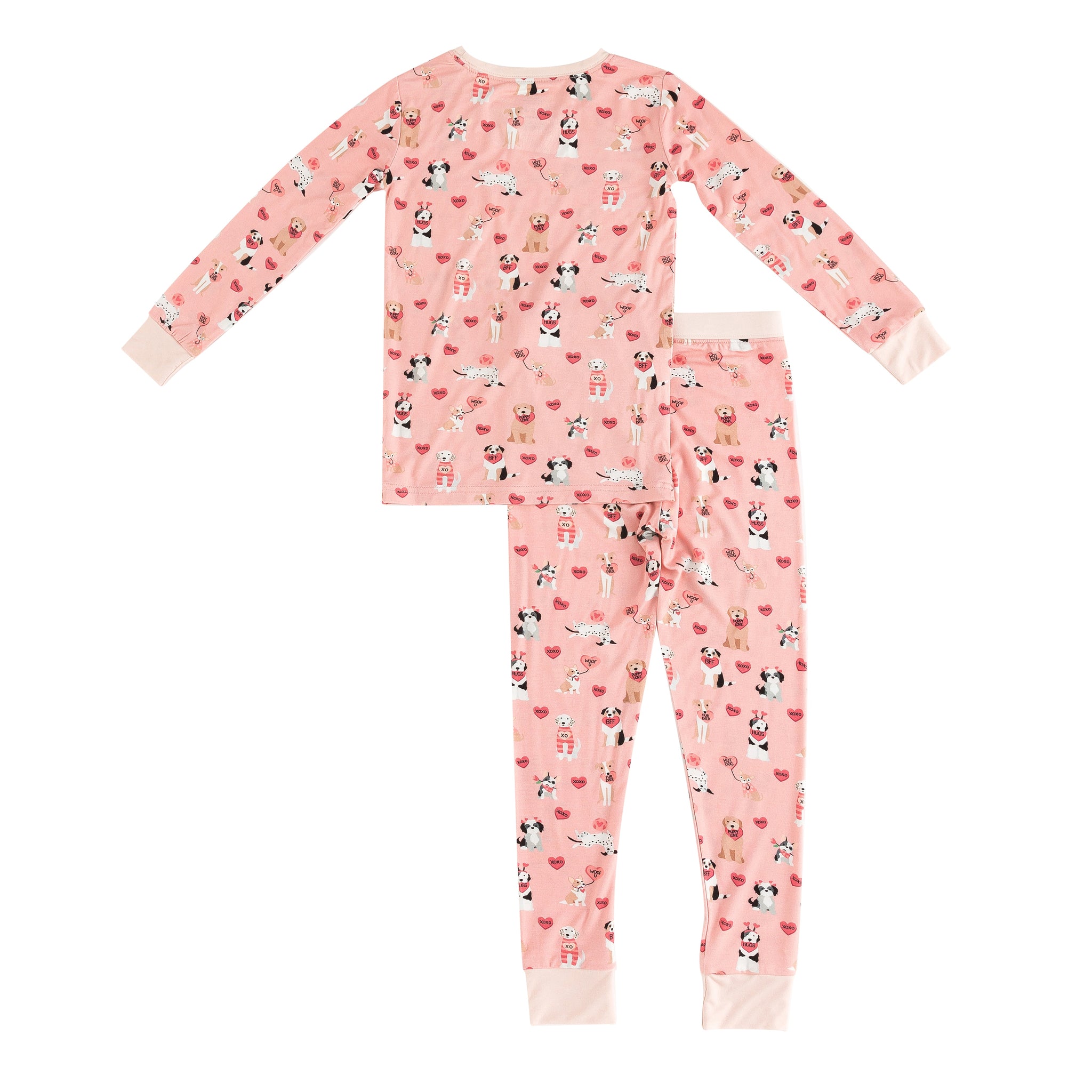Three Little Tots Pups and Kisses Women's PJ - Pink, extra product detail