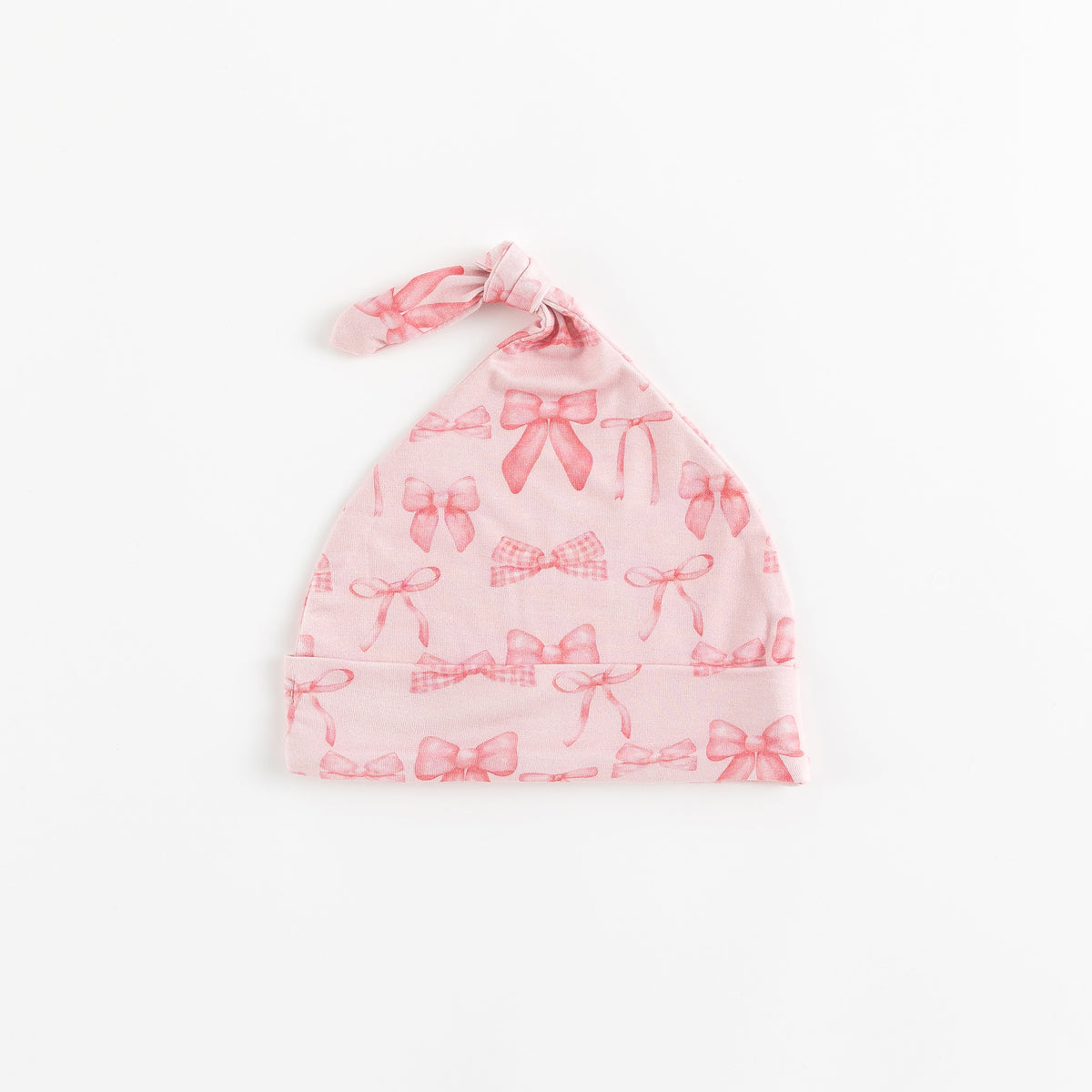 Three Little Tots Pink Bows Knotted Hat