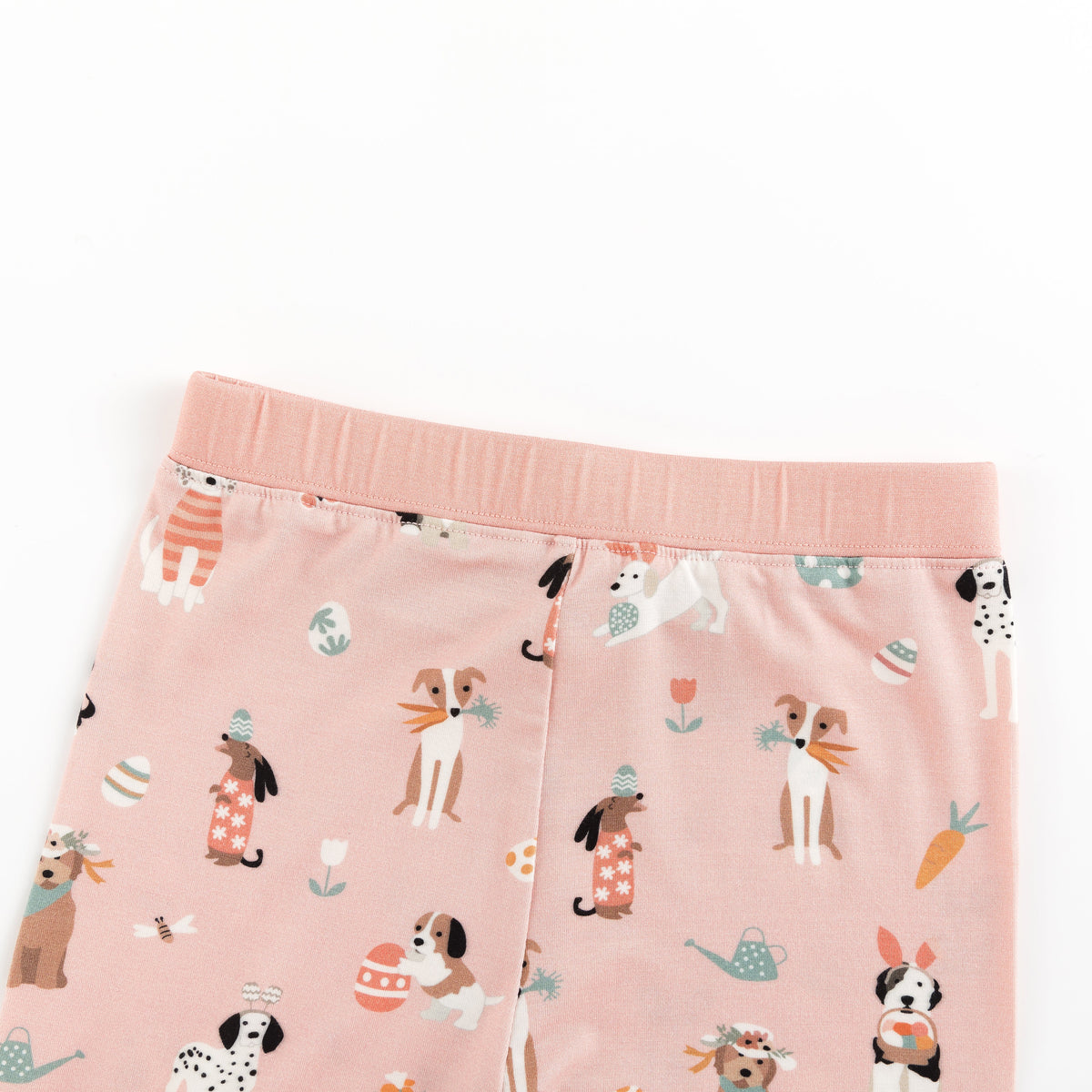 Three Little Tots Puppy Egg Hunt Long Sleeve PJ - Pink, another angle