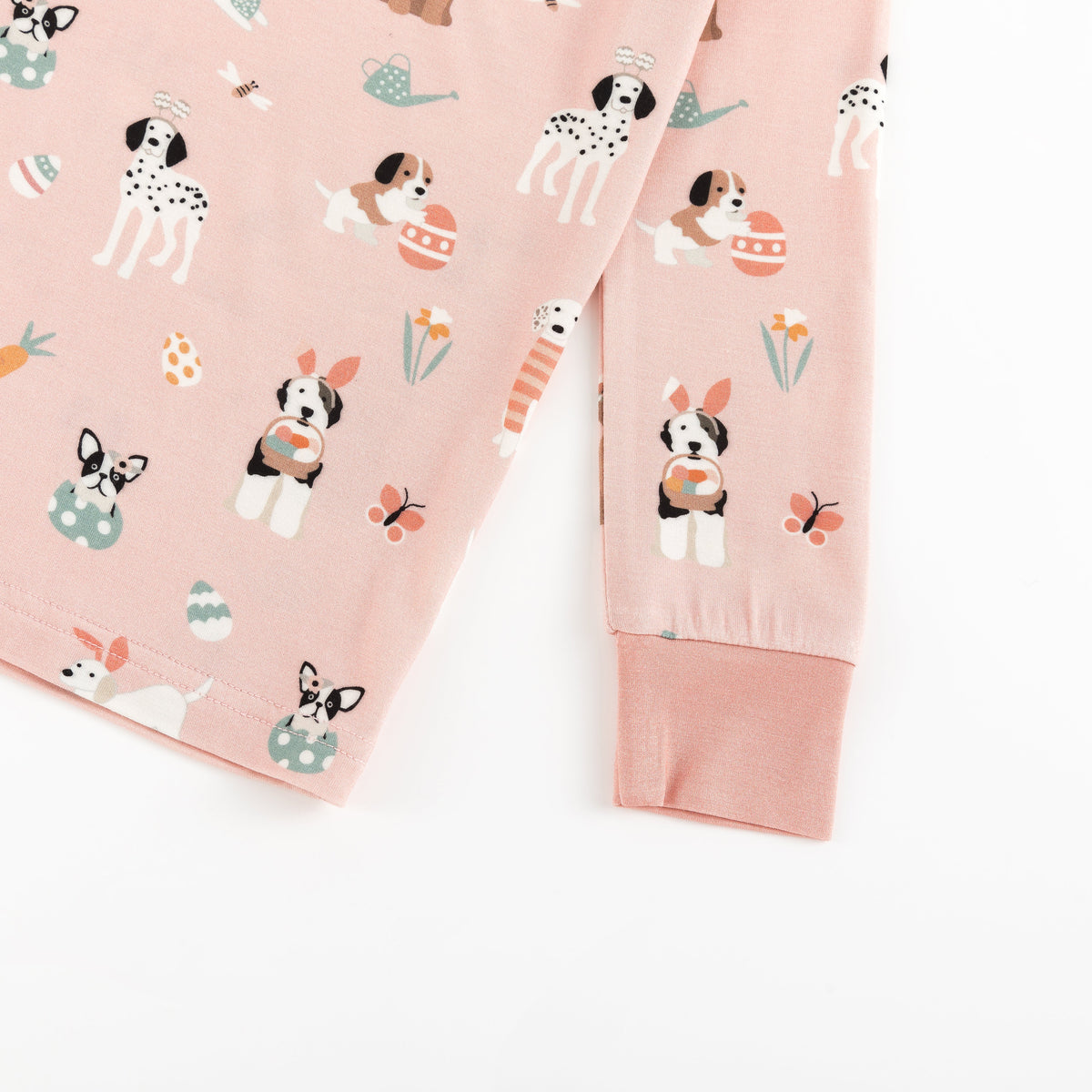 Three Little Tots Puppy Egg Hunt Long Sleeve PJ - Pink, supplementary photo