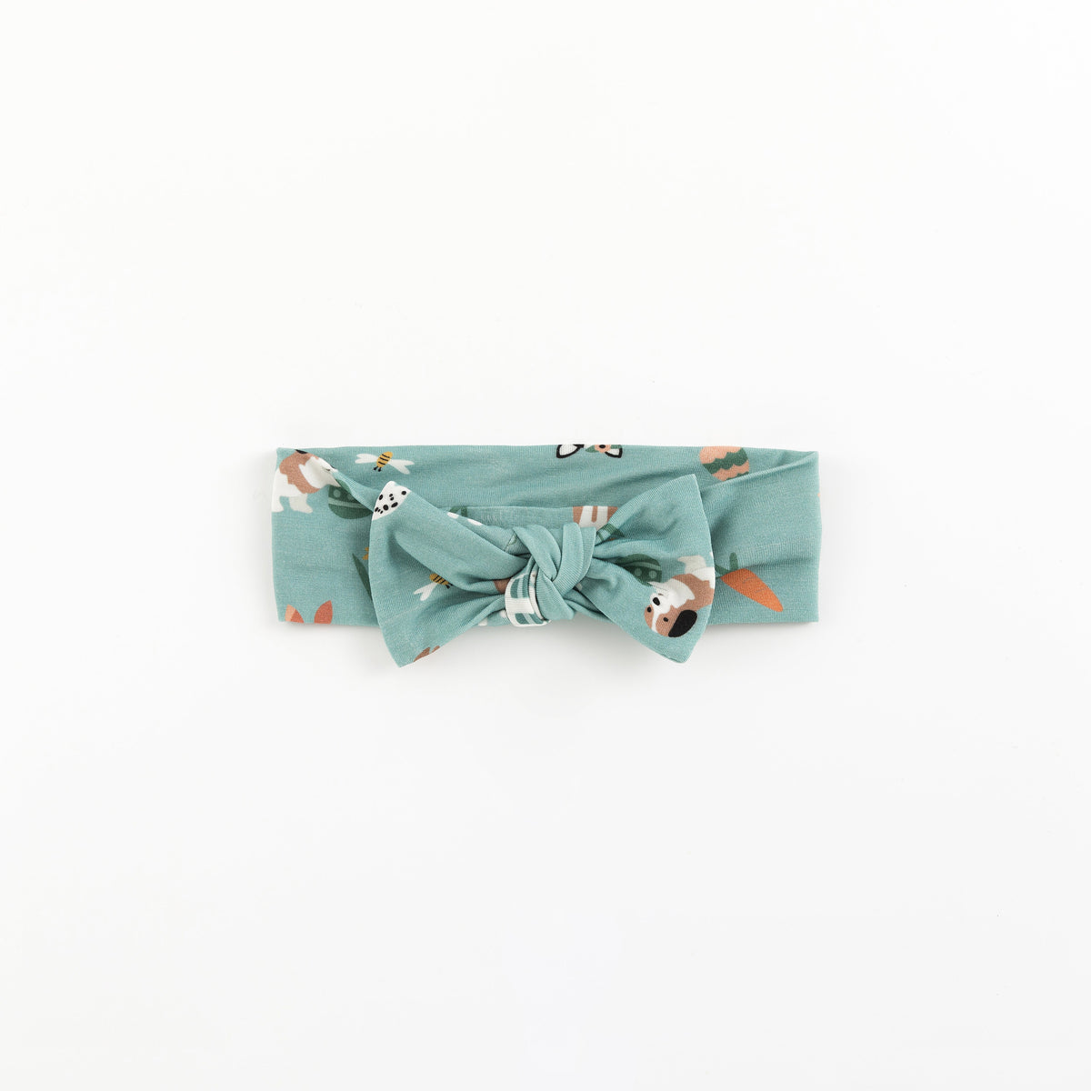 Three Little Tots Puppy Egg Hunt Bow Headband - Aquamarine