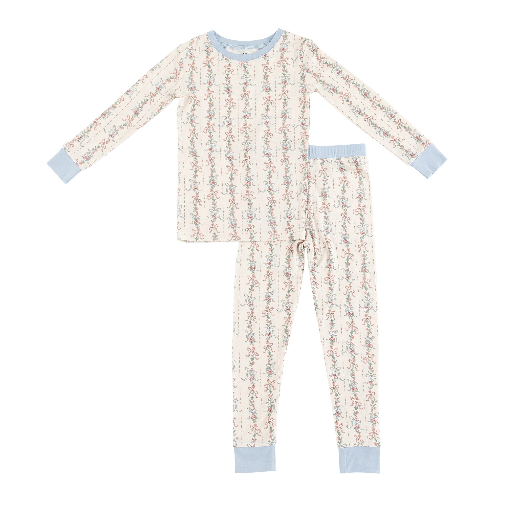 Three Little Tots Bow Blossom Long Sleeve PJ