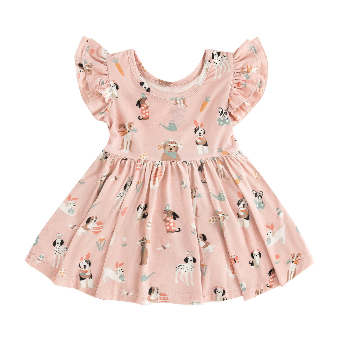 Three Little Tots Puppy Egg Hunt Bodysuit Dress, additional product photo