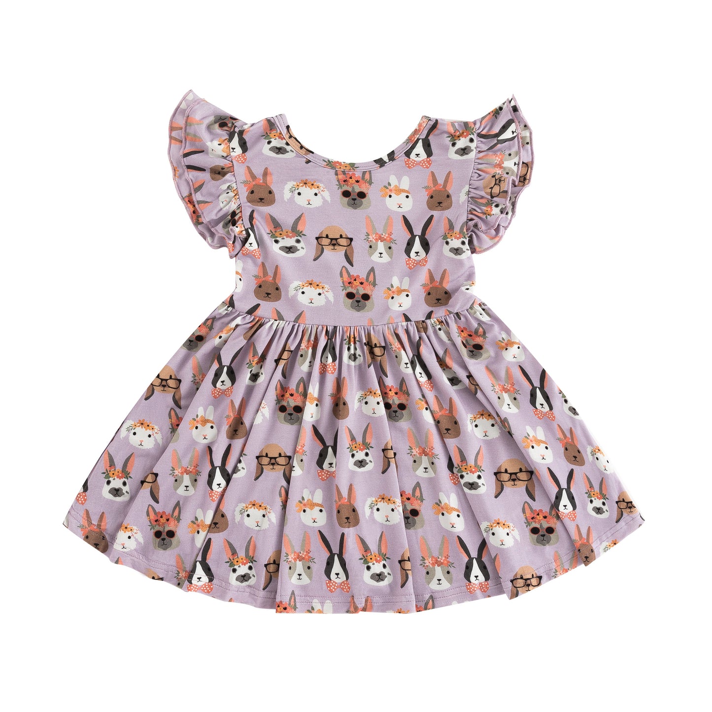 Three Little Tots Midsummer Bunnies Twirl Dress, additional product photo
