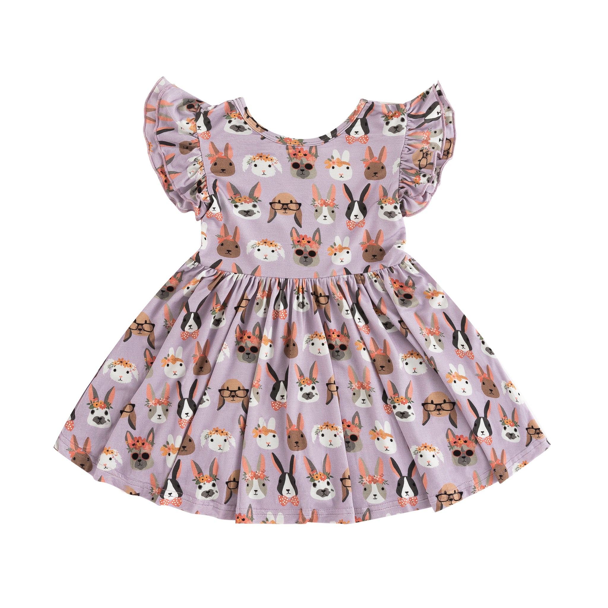 Three Little Tots Midsummer Bunnies Twirl Dress, additional product photo