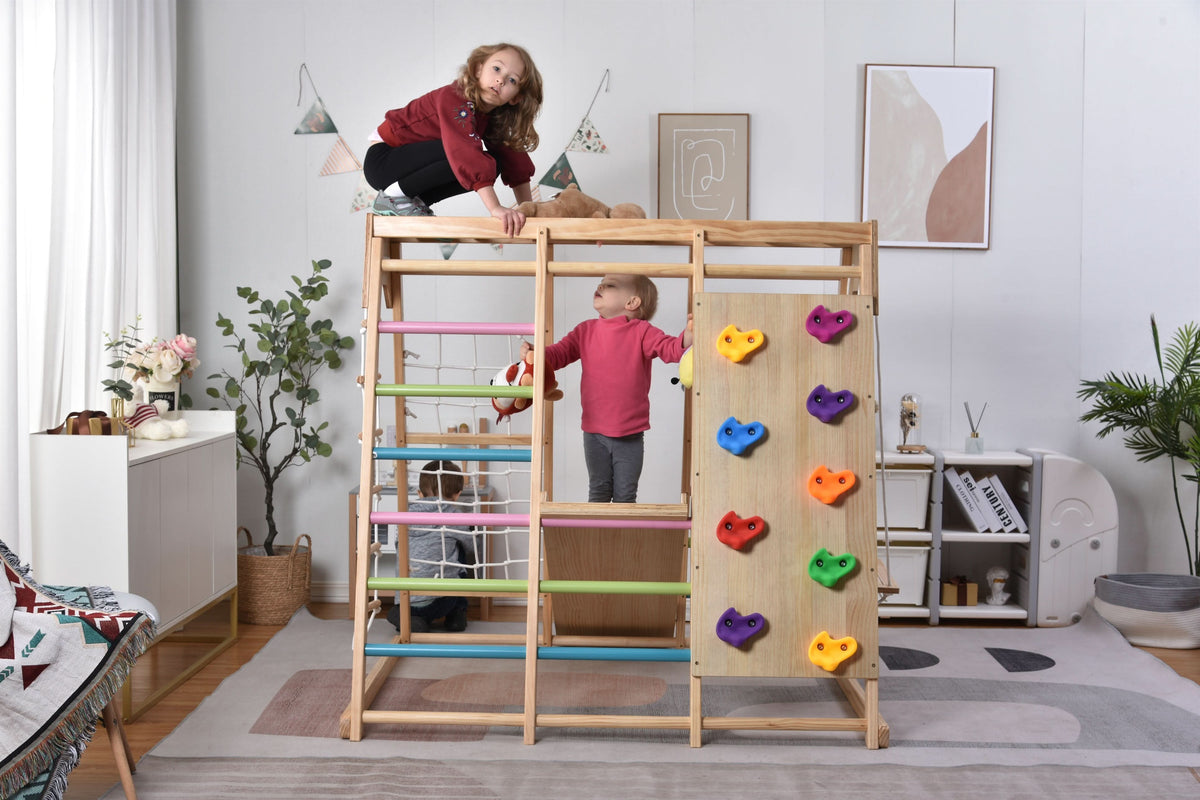 Three Little Tots Magnolia Jungle Gym, in Colored Bars