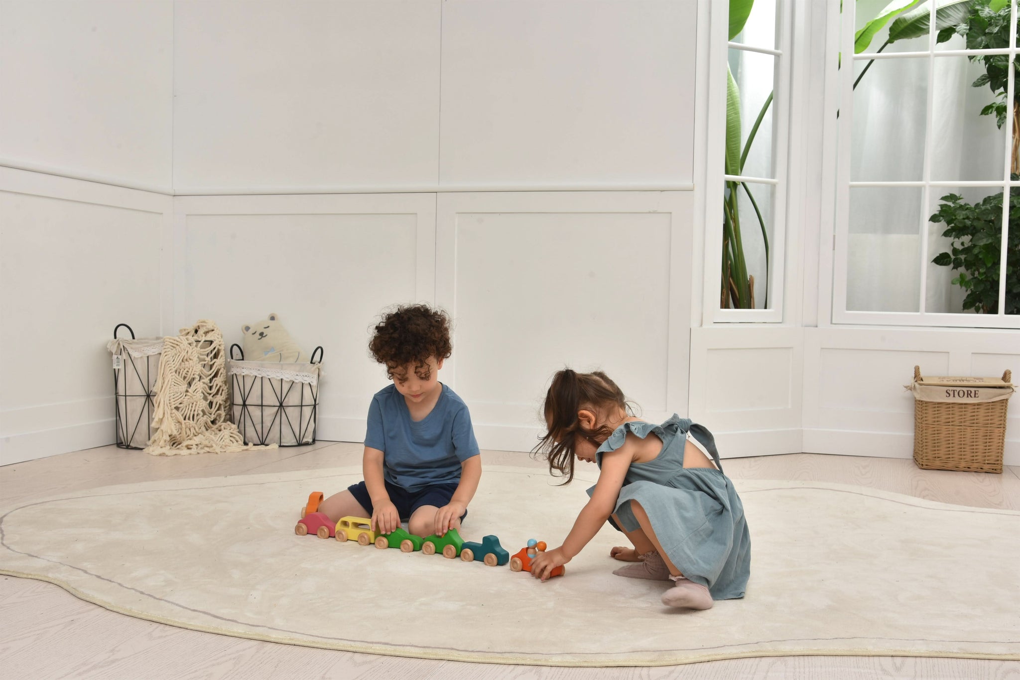 Three Little Tots Wooden Car Toy set - 10 Piece Set, ninth additional photo