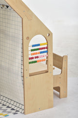 Three Little Tots Flair Playhouse and Sensory Desk - Black and White, extra product detail