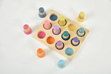 Three Little Tots Wooden Rainbow Peg Dolls Figures 12 Piece Set, sixth additional photo