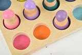 Three Little Tots Wooden Rainbow Peg Dolls Figures 12 Piece Set, additional product photo