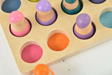 Three Little Tots Wooden Rainbow Peg Dolls Figures 12 Piece Set, additional view