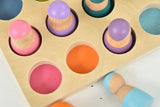 Three Little Tots Wooden Rainbow Peg Dolls Figures 12 Piece Set, extra product detail