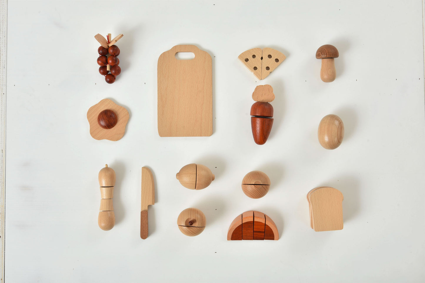 Three Little Tots Wooden Play Food Sets for Kids Kitchen, additional product photo