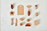 Three Little Tots Wooden Play Food Sets for Kids Kitchen, additional product photo