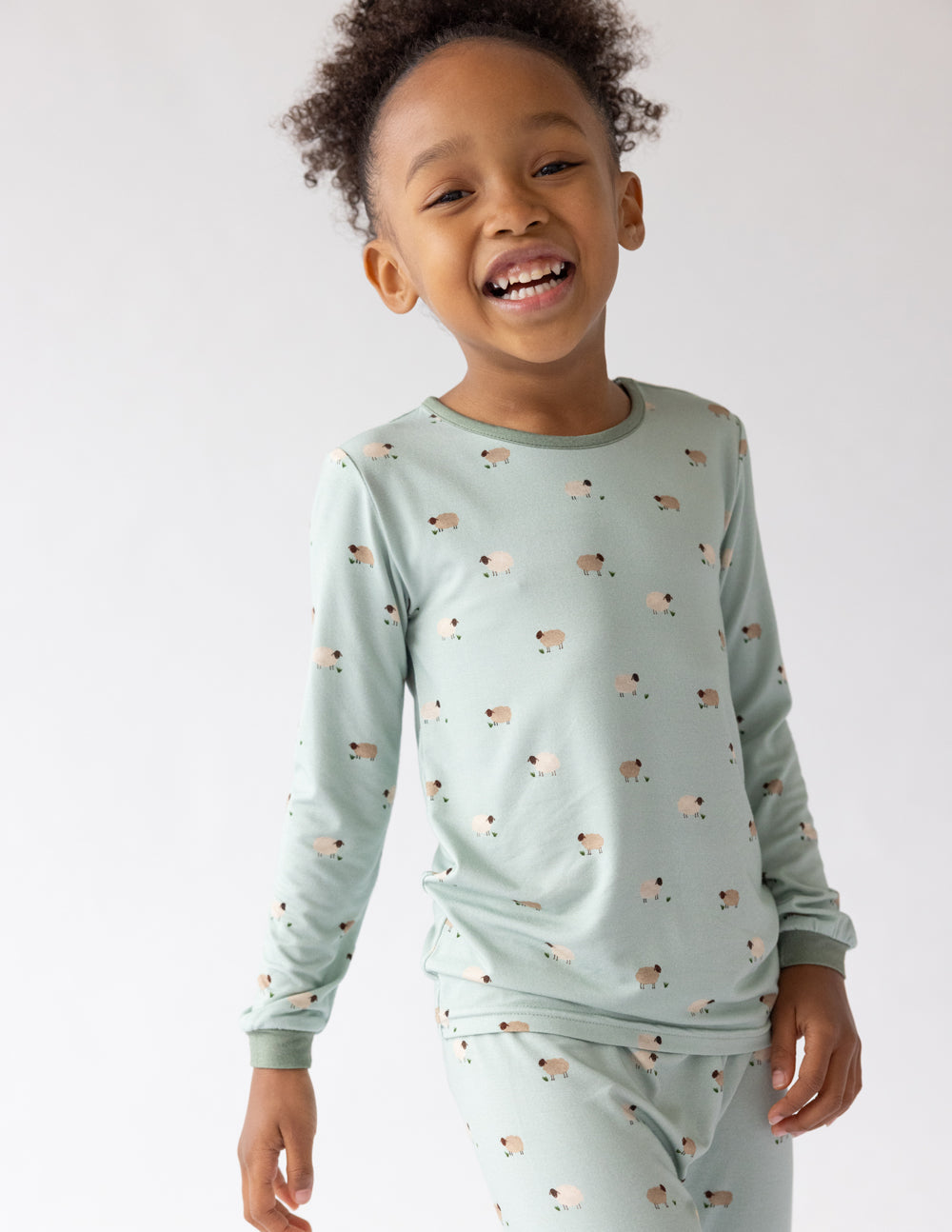 Three Little Tots Lamb Bamboo Kids Pajama Set