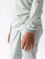 Three Little Tots Lamb Bamboo Kids Pajama Set, alternate angle