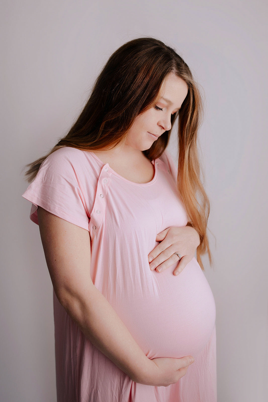 Breathable and comfortable labor gowns, ideal for pre and post-baby lounging and a great hospital gown alternative.