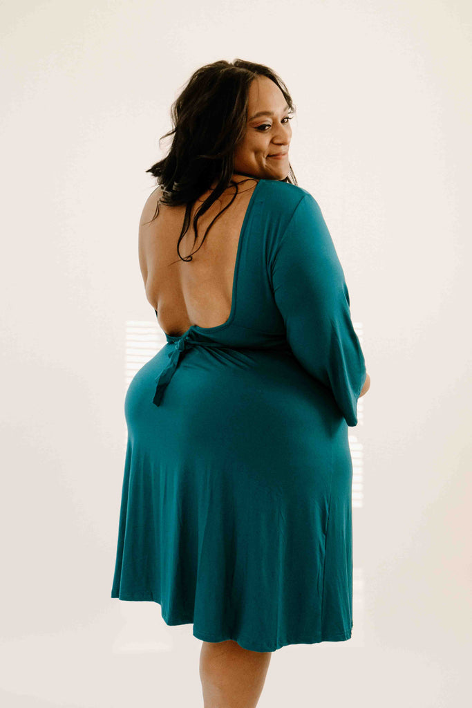 Lila Teal (the Shark Tank labor gown!)