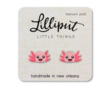 Three Little Tots Lilliput Little Things - Axolotl Earrings