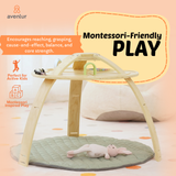 Three Little Tots Ivy 3-in-1 Baby Bouncer Gym and Toddler Activity Table, alternate angle