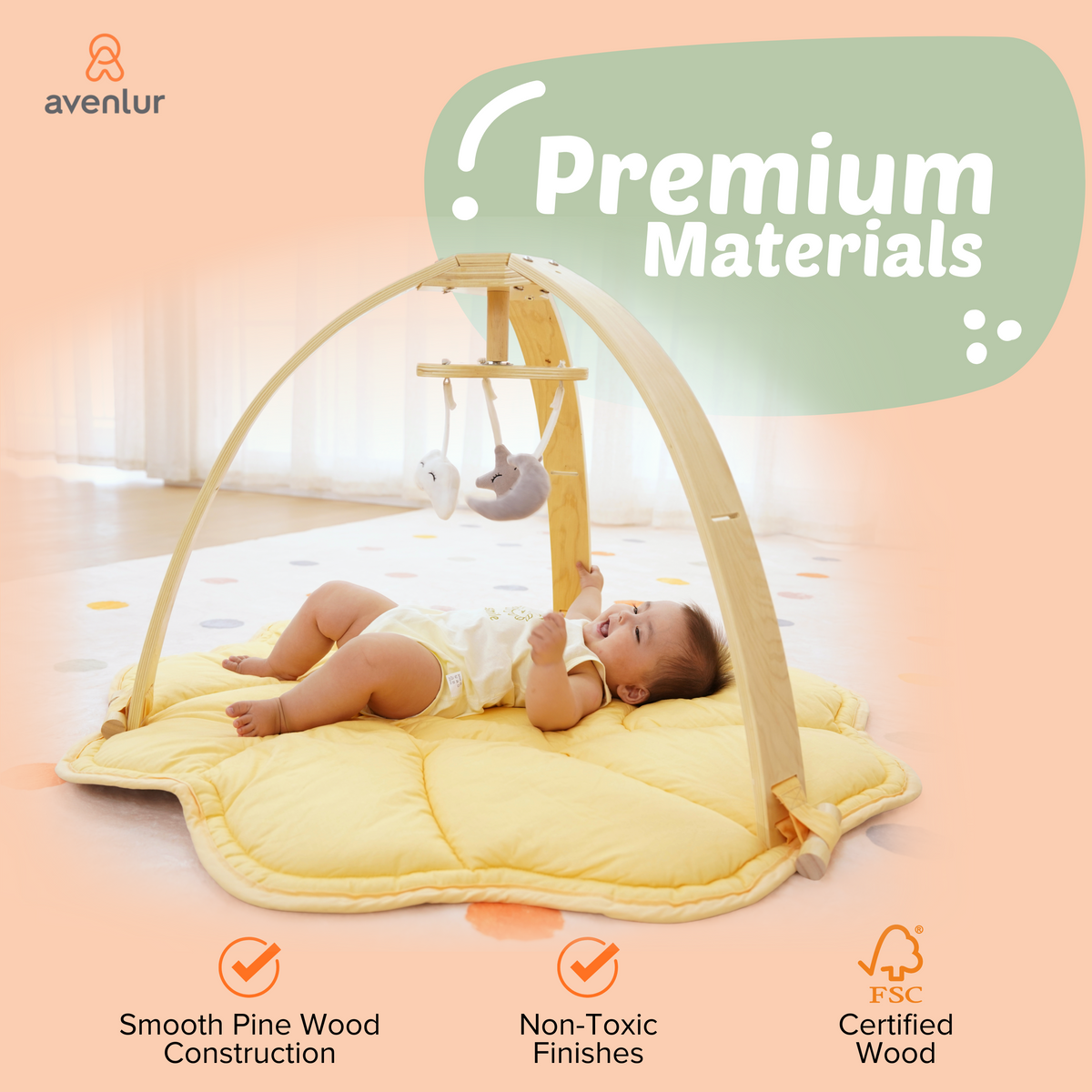 Three Little Tots Ivy 3-in-1 Baby Bouncer Gym and Toddler Activity Table, additional view