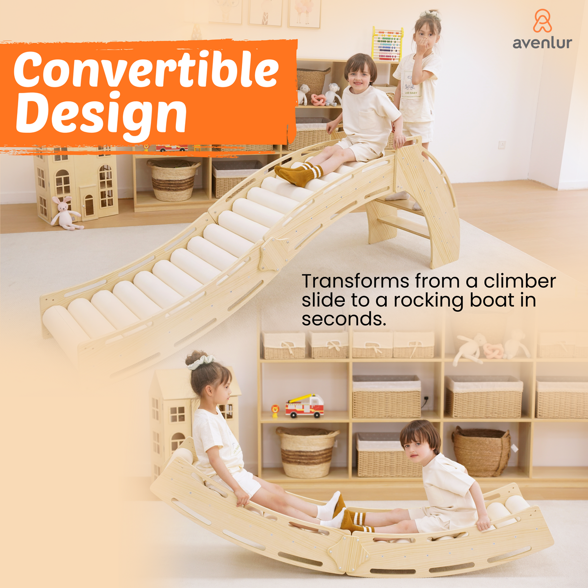 Three Little Tots Sensory Roller Slide and Rocker Combo, extra product detail