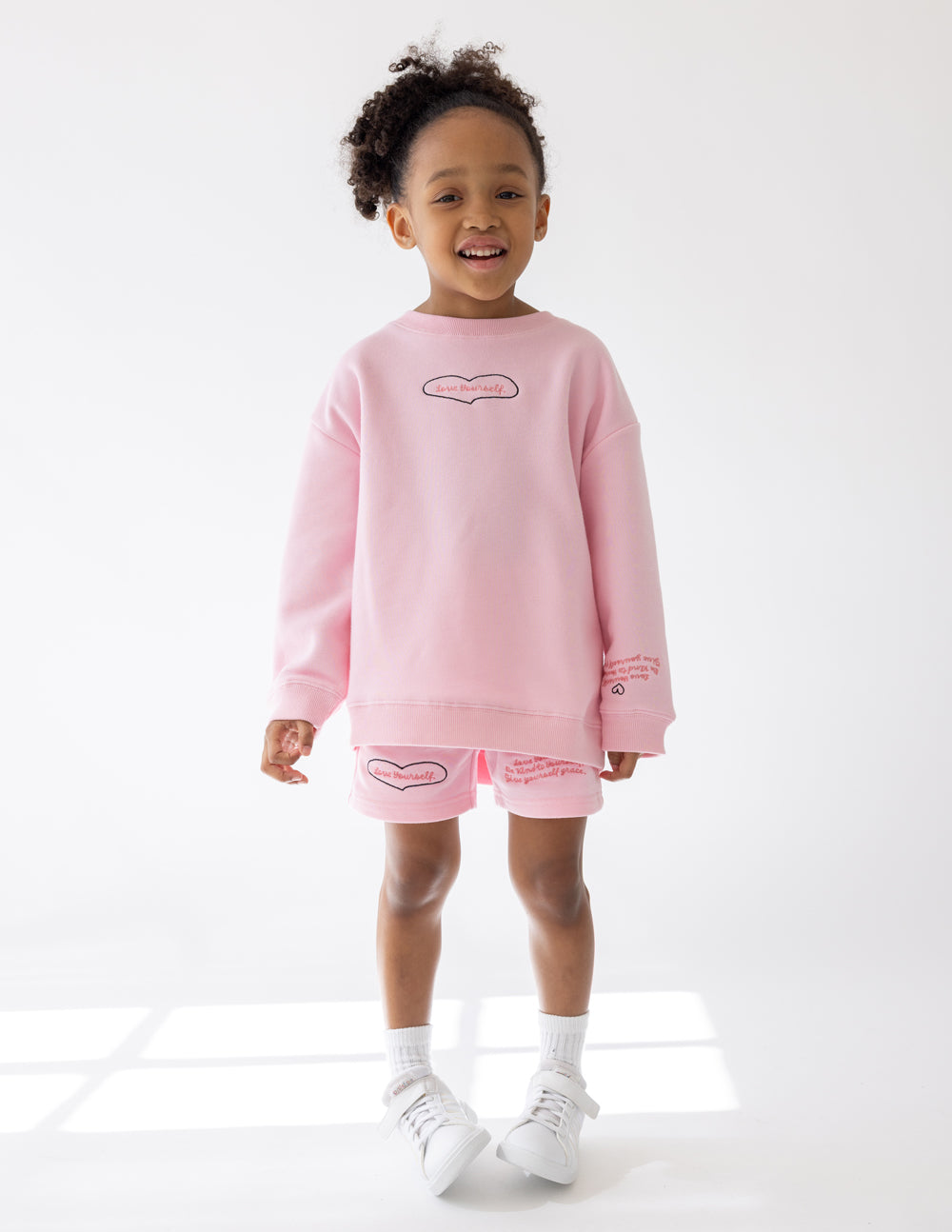 Three Little Tots Love Yourself Kids Crewneck