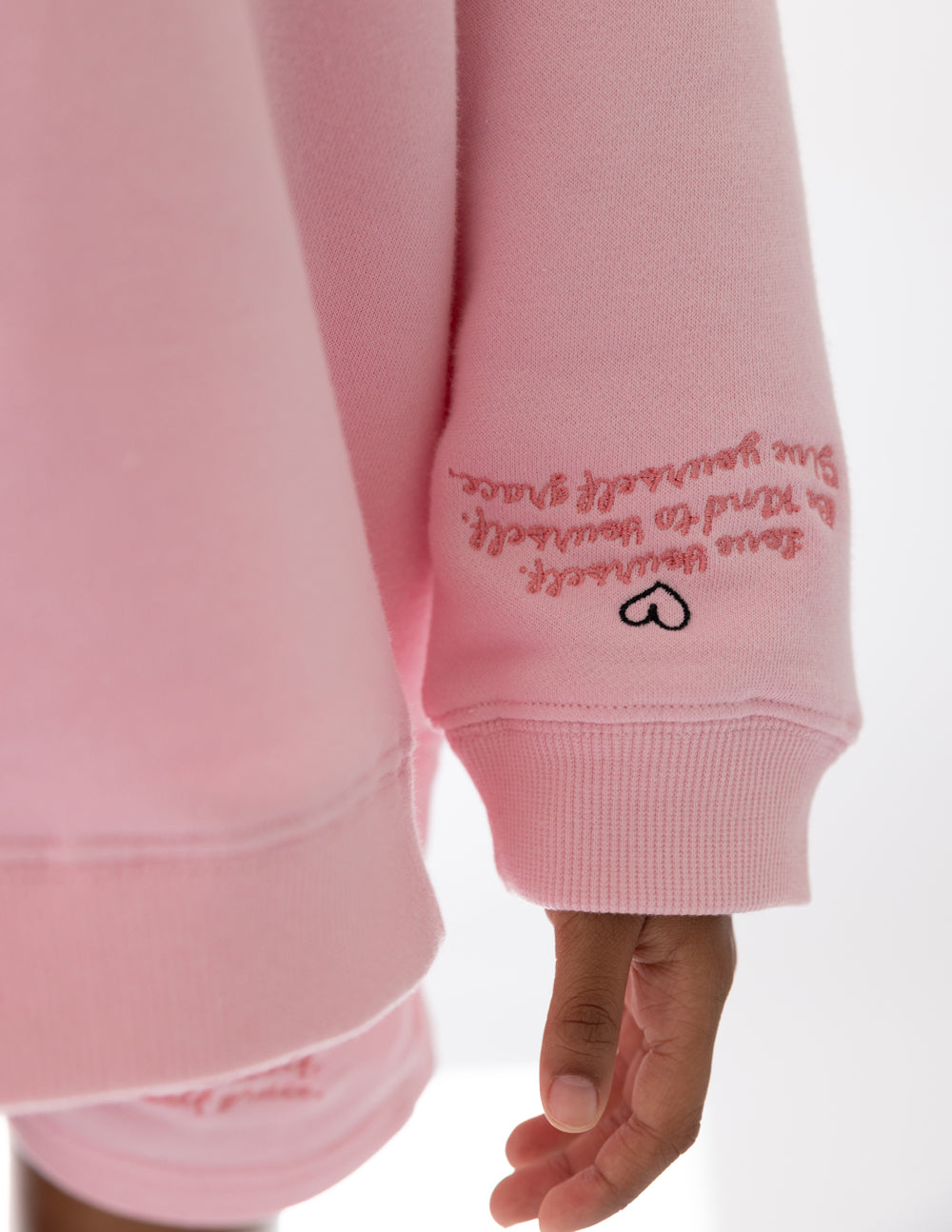 Three Little Tots Love Yourself Kids Crewneck, extra product detail