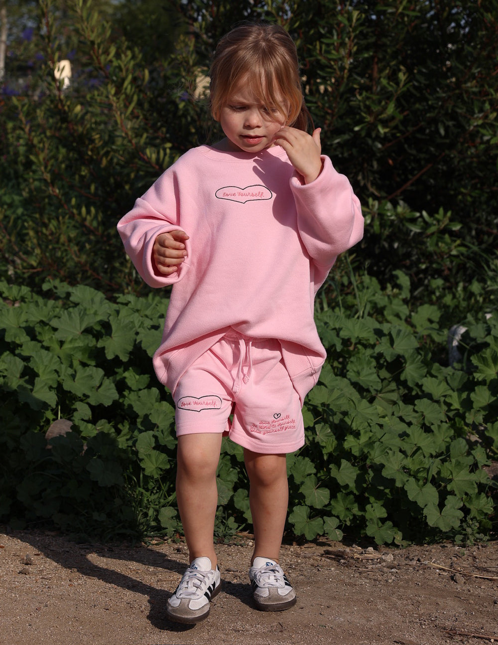 Three Little Tots Love Yourself Kids Crewneck, second additional photo